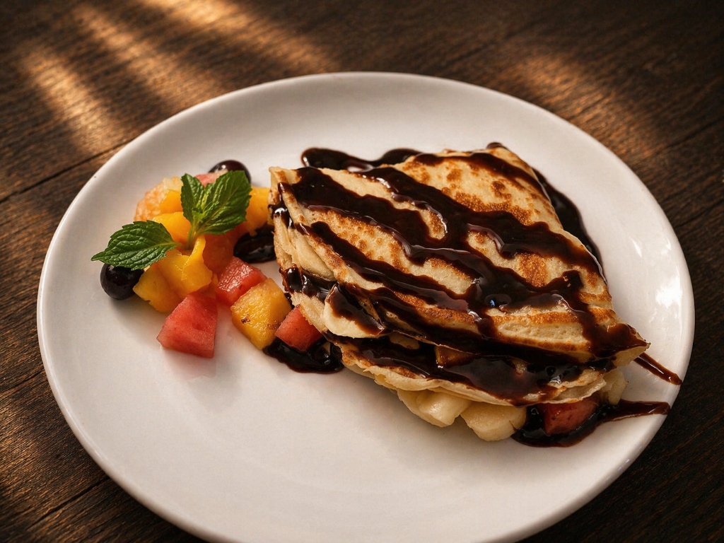 Fresh Fruit Chocolate Crepe